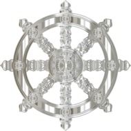 Decorative Wheel Of Dharma as a drawing