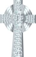 chrome metal cross