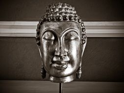 Buddha metal sculpture