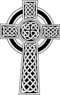 Catholic Celtic cross drawing