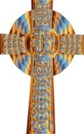 cross with celtic pattern