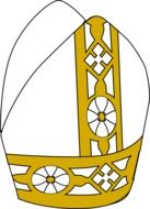 graphic depiction of a catholic headdress