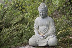 Buddha Statue at greenery, China