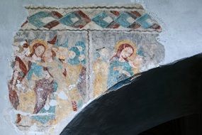 Old Mural on a church wall