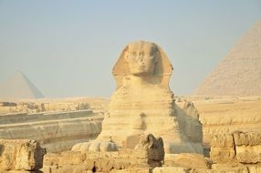 sphinx in the desert of Egypt
