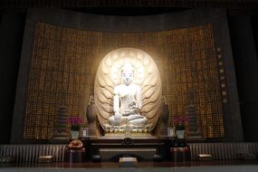 Holy buddha statue of buddhism faith