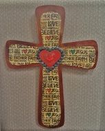 Christ Cross with text