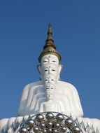 white statue of Buddha in Thailand