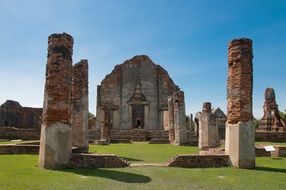 photo of the brick ruins of an old temple