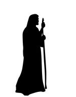 Jesus man Silhouette drawing