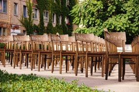 Leipzig. Memorial at the site of the synagogue destroyed by the Nazis