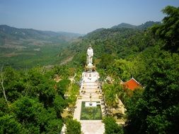 temple complex in the jungle in Thailand