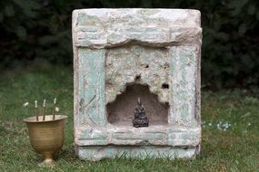 Temple Stone Altar for ceremony in India