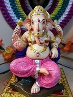 anthropomorphic elephant, statue, god ganesha