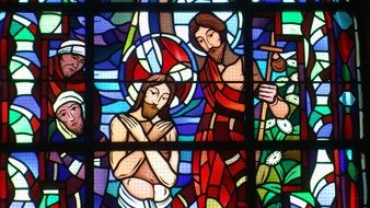 Stained Glass Windows France Jesus and the apostles