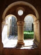 arched Cloister in courtyard