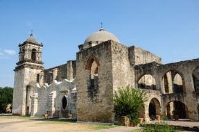 ruins of Mission San JosÃ© y San Miguel de Aguayo, Usa, Texas, san antonio