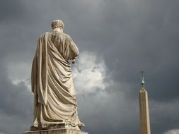 catholic statue in Rome, Italy