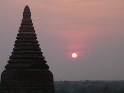 Sunshine on Myanmar Temple