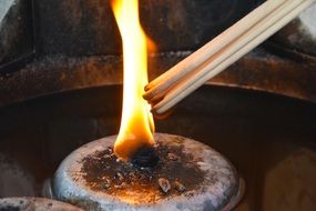 Flame of the candle