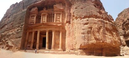 Antique Temple in Petra, Jordan