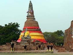 Ayutthaya Stupa Buddha, Thailand