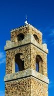 Belfry of orthodox Church at sky, Cyprus, Mosfiloti