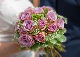 A Bouquet Of Wedding Roses