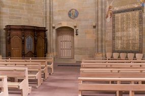 Church Of Our Lady, the oldest Gothic church interior, germany, Trier