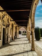 historic church courtyard in the city of Paralimni