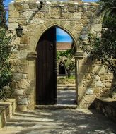 Entrance to Agios Georgios Monastery in Cyprus