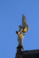 golden angel statue in france