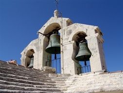 bell tower of a fortress close-up, hvar