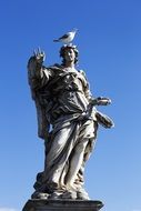 dove on a sculpture in the Vatican