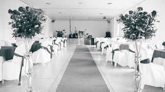 Marriage in a big salon