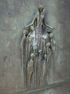 relief on a bronze door of Antoniterkirche