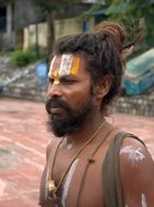 devotee monk in india