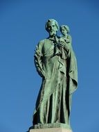 statue of St. Joseph with the baby