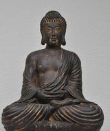 bronze figure of meditating Buddha