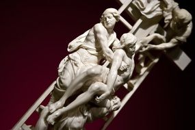 stone figure of the crucifixion of Jesus