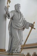 figure of saint with sword at Benedictine Monastery Huysburg, Germany