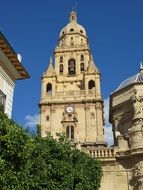 church in baroque style in the city of murcia in spain