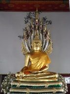 Buddha statue with snake heads in Thailand