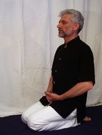 Buddhist in meditation