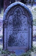 old gravestone in the cemetery