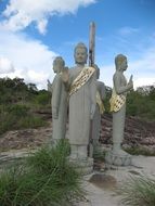 four statues of Buddha in Cambodia