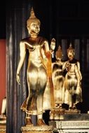 Buddha figures in asian temple