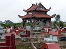 Cemetery red Grave