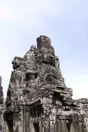 ruins of bayon temple in Cambodia