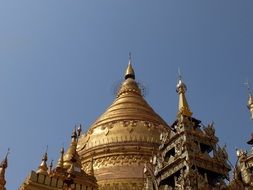 Gold temple in Burma